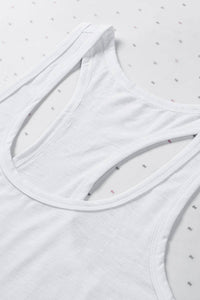 Solid U Neck Racerback Tank