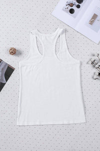 Solid U Neck Racerback Tank