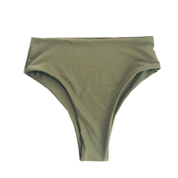 BAUDOUIN BIKINI BOTTOM IN KHAKI WILLOW - PINKCOLADA