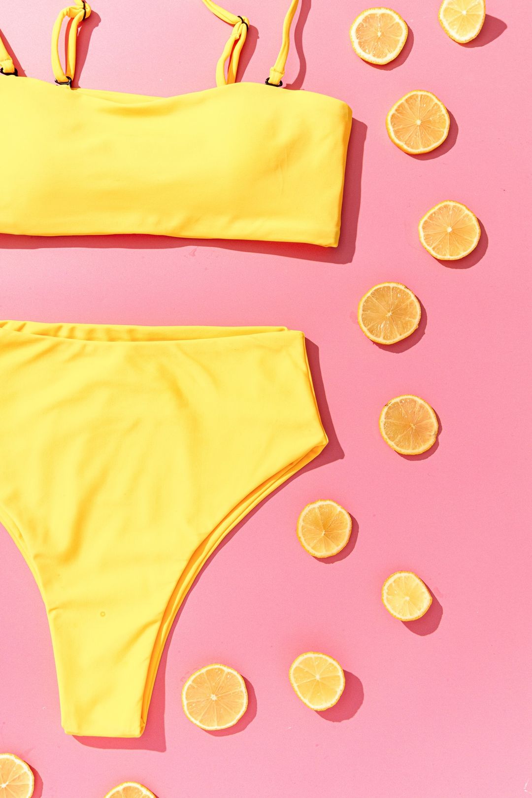 BAUDOUIN BIKINI BOTTOMS IN MANGO YELLOW - PINKCOLADA