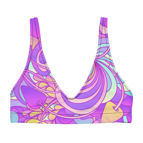 BELLA ECO PADDED BIKINI TOP | PURPLE DELICA - PINKCOLADA