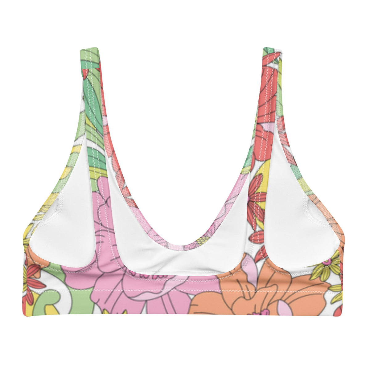 BELLA ECO PADDED BIKINI TOP | RITA BLOOMS - PINKCOLADA