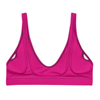 BELLA ECO PADDED BIKINI TOP | RUBY PINK - PINKCOLADA