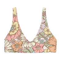 BELLA ECO PADDED BIKINI TOP | SUNSET GARDEN - PINKCOLADA