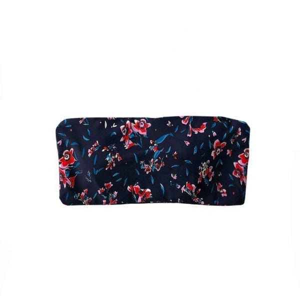 BERMUDA BIKINI TOP IN SPRING FLORAL - PINKCOLADA