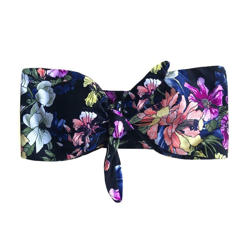 BONITA BIKINI TOP IN NIGHT FLORAL - PINKCOLADA