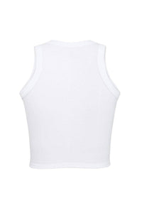 Round Neck Tight Ribbed Tank Top