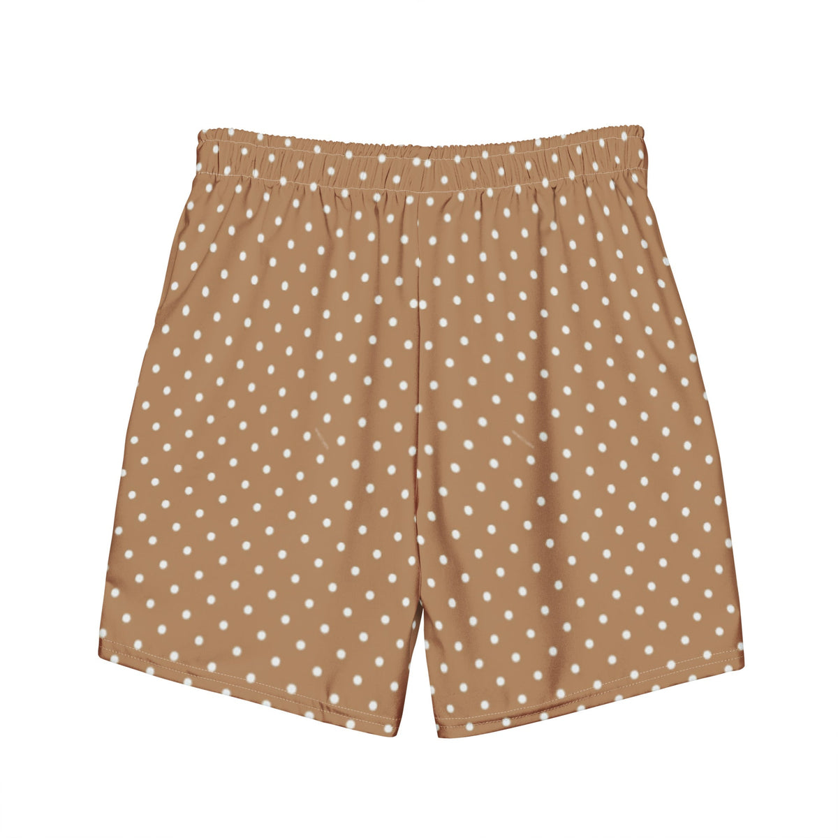 ECO MEN'S SWIM SHORTS | BROWN POLKA DOTS - PINKCOLADA