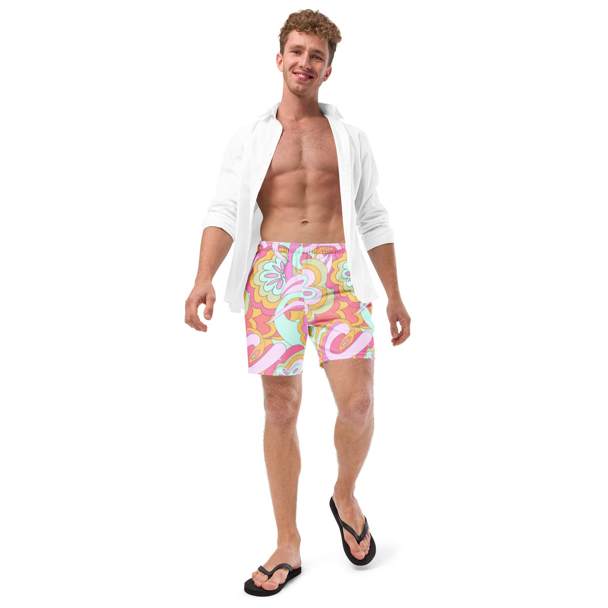 ECO MEN'S SWIM SHORTS | PINK DELICA - PINKCOLADA