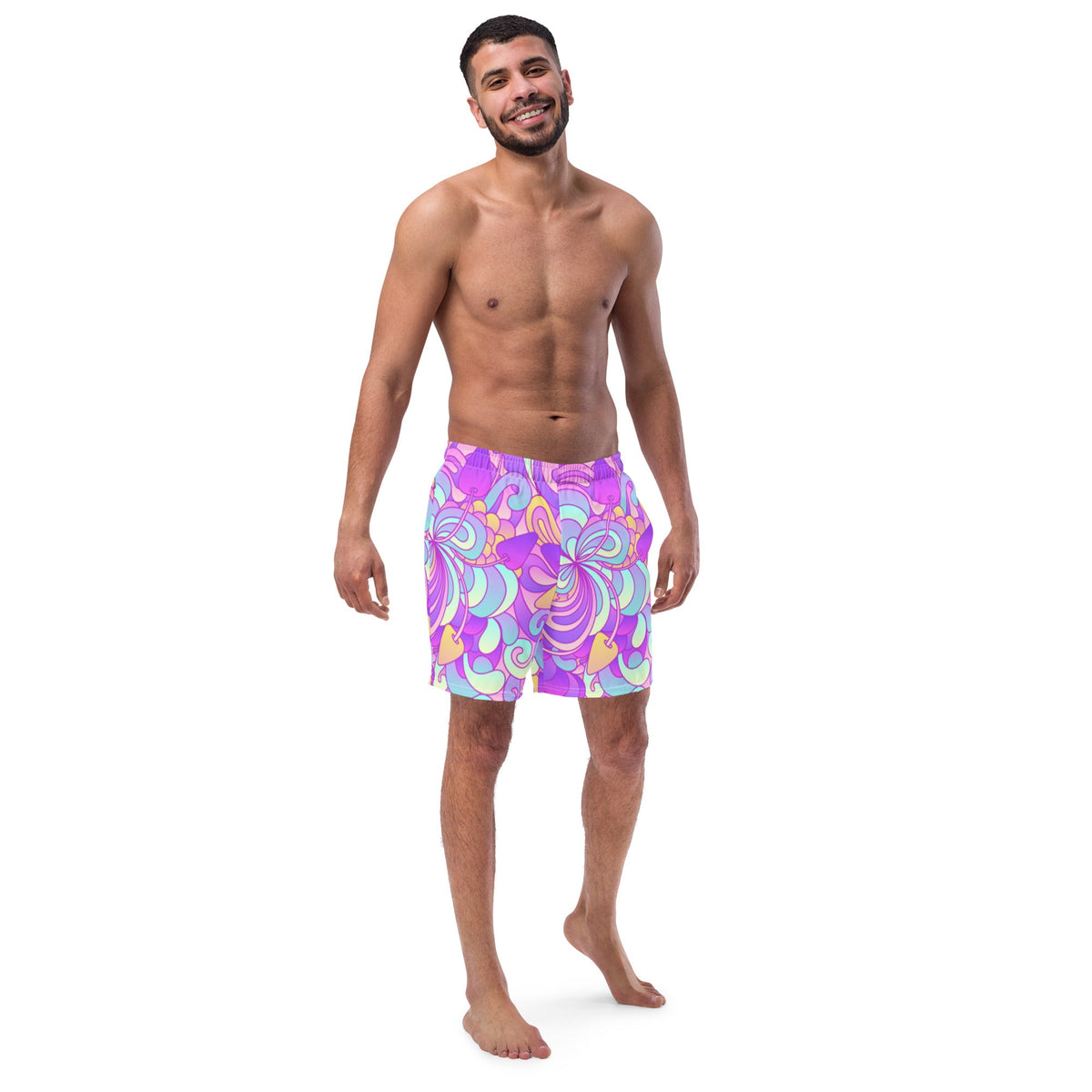 ECO MEN'S SWIM SHORTS | PURPLE DELICA - PINKCOLADA