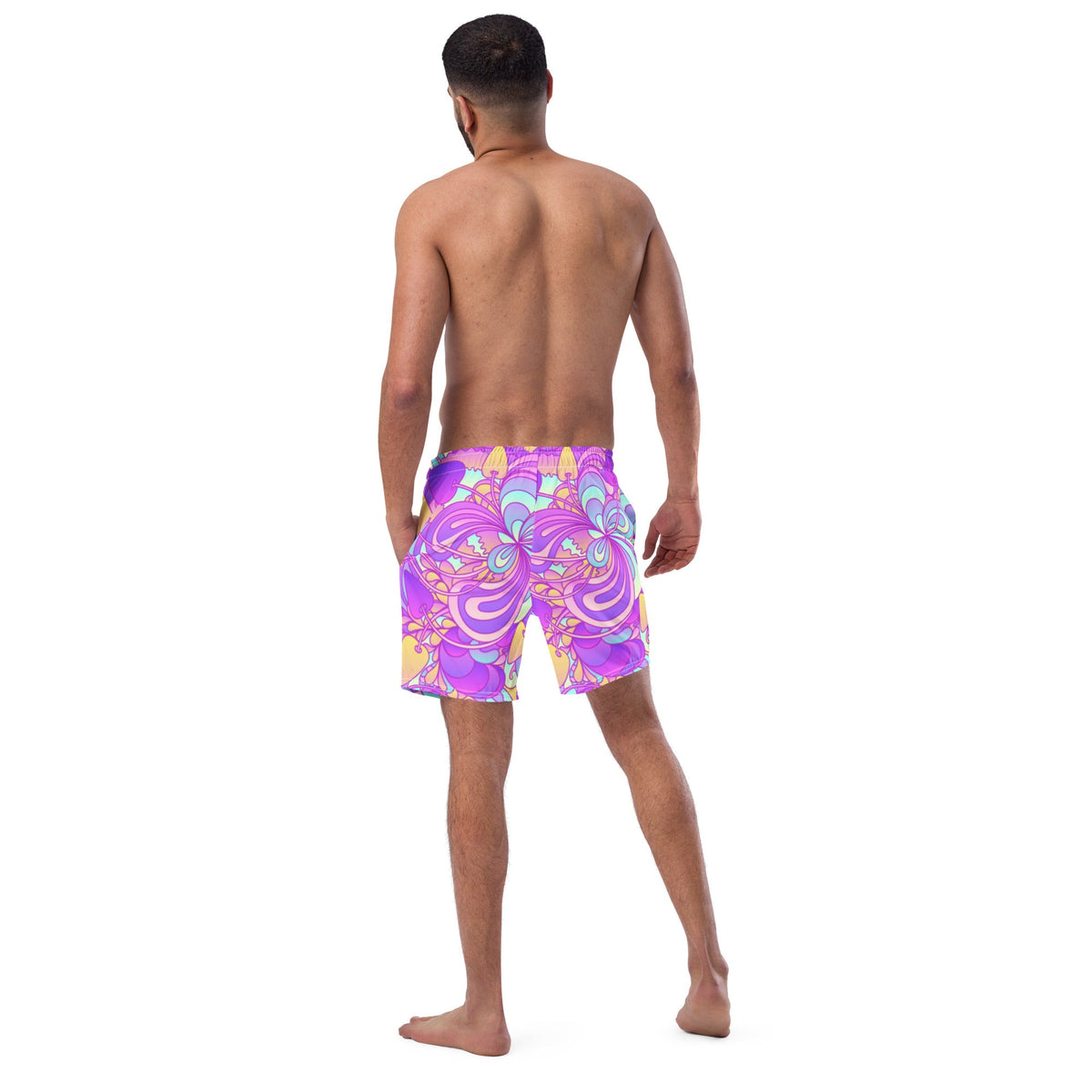 ECO MEN'S SWIM SHORTS | PURPLE DELICA - PINKCOLADA