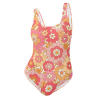 FLORIDA ECO ONE PIECE SWIMSUIT - RETRO BLOOMS - PINKCOLADA