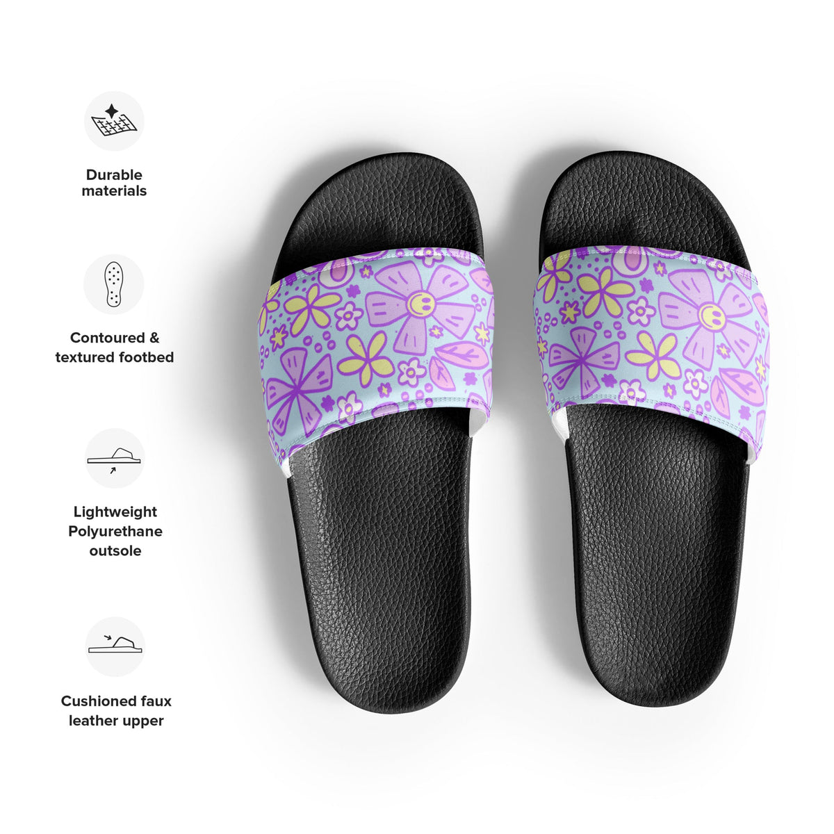 HAWAII WOMEN'S SLIDES - BLOOM WONDERLAND - PINKCOLADA