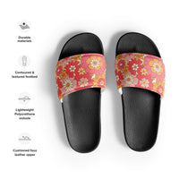 HAWAII WOMEN'S SLIDES - RETRO BLOOMS - PINKCOLADA