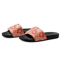 HAWAII WOMEN'S SLIDES - RETRO BLOOMS - PINKCOLADA