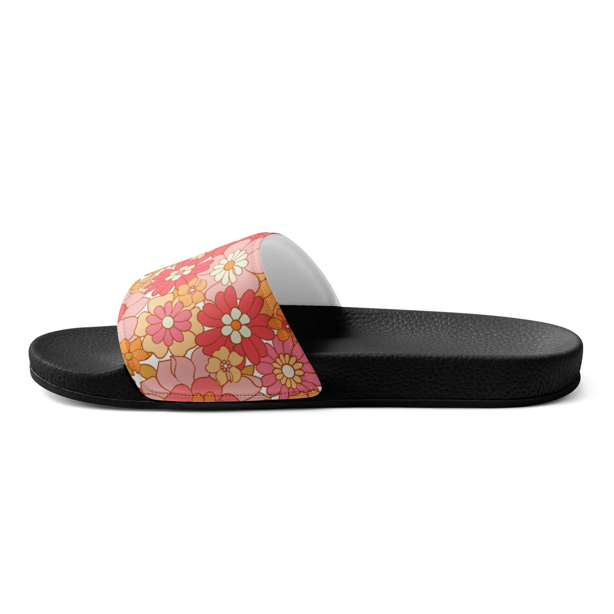 HAWAII WOMEN'S SLIDES - RETRO BLOOMS - PINKCOLADA