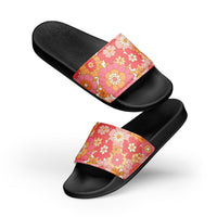 HAWAII WOMEN'S SLIDES - RETRO BLOOMS - PINKCOLADA