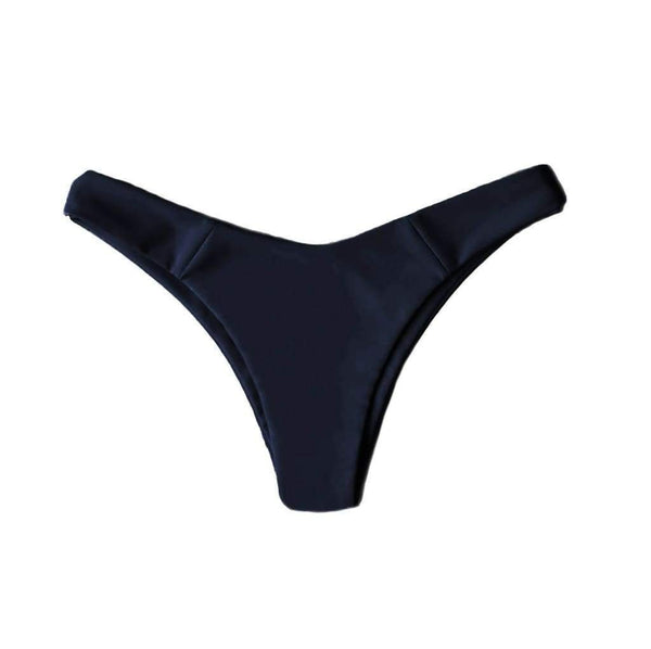 MALDIVES BIKINI BOTTOMS IN LIQUORICE BLACK - PINKCOLADA