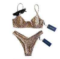 MALDIVES BIKINI BOTTOMS IN MOCHA LEOPARD - PINKCOLADA