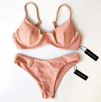 MALDIVES BIKINI BOTTOMS IN PEACH PINK - PINKCOLADA