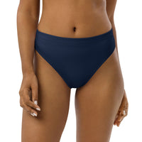 MIAMI ECO HIGH WAISTED BIKINI BOTTOM | DEEP NAVY - PINKCOLADA