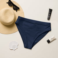 MIAMI ECO HIGH WAISTED BIKINI BOTTOM | DEEP NAVY - PINKCOLADA