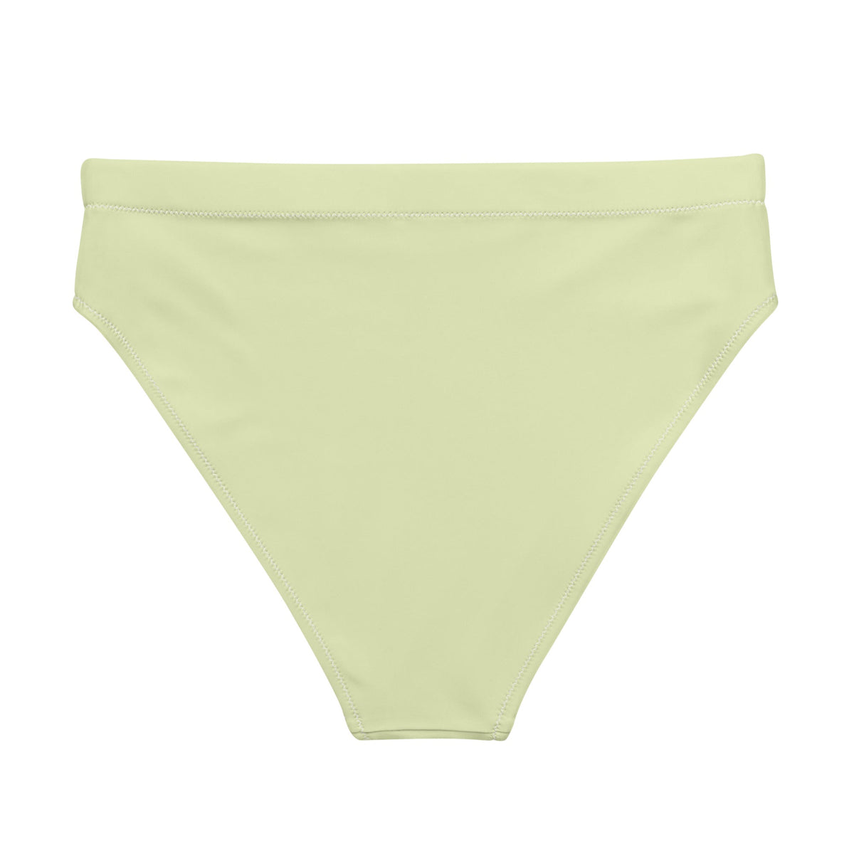 MIAMI ECO HIGH WAISTED BIKINI BOTTOM | PASTEL LIME - PINKCOLADA