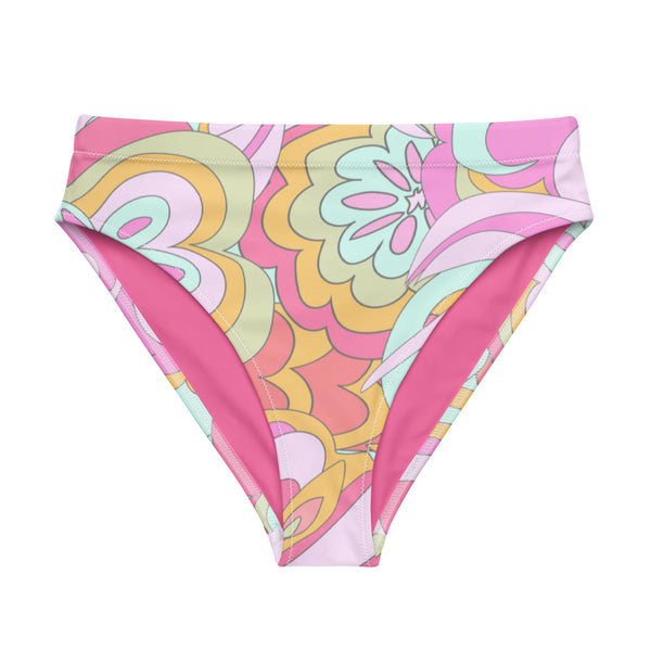 MIAMI ECO HIGH WAISTED BIKINI BOTTOM | PINK DELICA - PINKCOLADA