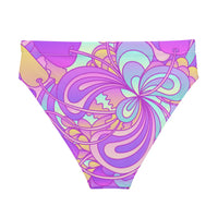 MIAMI ECO HIGH WAISTED BIKINI BOTTOM | PURPLE DELICA - PINKCOLADA