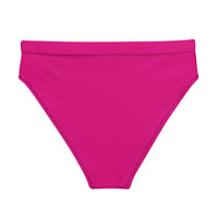 MIAMI ECO HIGH WAISTED BIKINI BOTTOM | RUBY PINK - PINKCOLADA