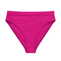 MIAMI ECO HIGH WAISTED BIKINI BOTTOM | RUBY PINK - PINKCOLADA