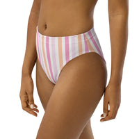 MIAMI ECO HIGH WAISTED BIKINI BOTTOM | TROPIC NIGHTS - PINKCOLADA