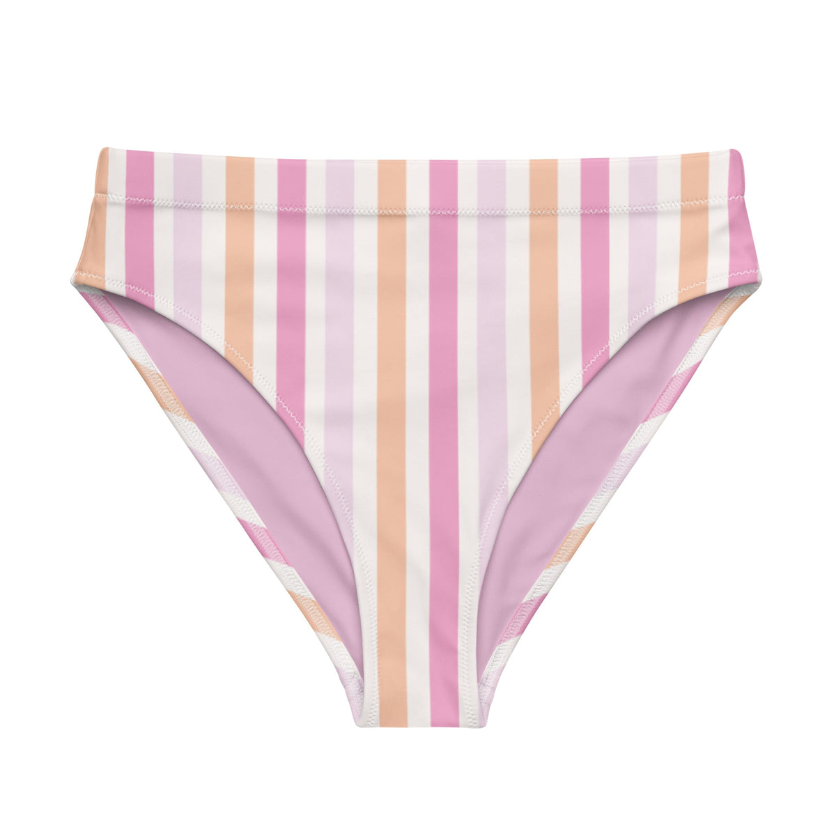 MIAMI ECO HIGH WAISTED BIKINI BOTTOM | TROPIC NIGHTS - PINKCOLADA