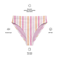 MIAMI ECO HIGH WAISTED BIKINI BOTTOM | TROPIC NIGHTS - PINKCOLADA