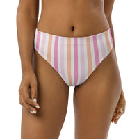 MIAMI ECO HIGH WAISTED BIKINI BOTTOM | TROPIC NIGHTS - PINKCOLADA