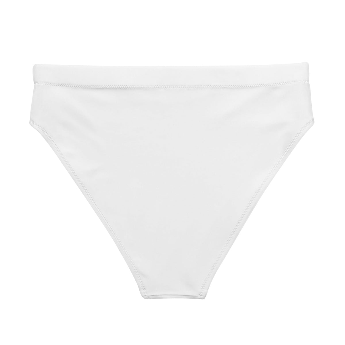 MIAMI ECO HIGH WAISTED BIKINI BOTTOM | WHITE - PINKCOLADA