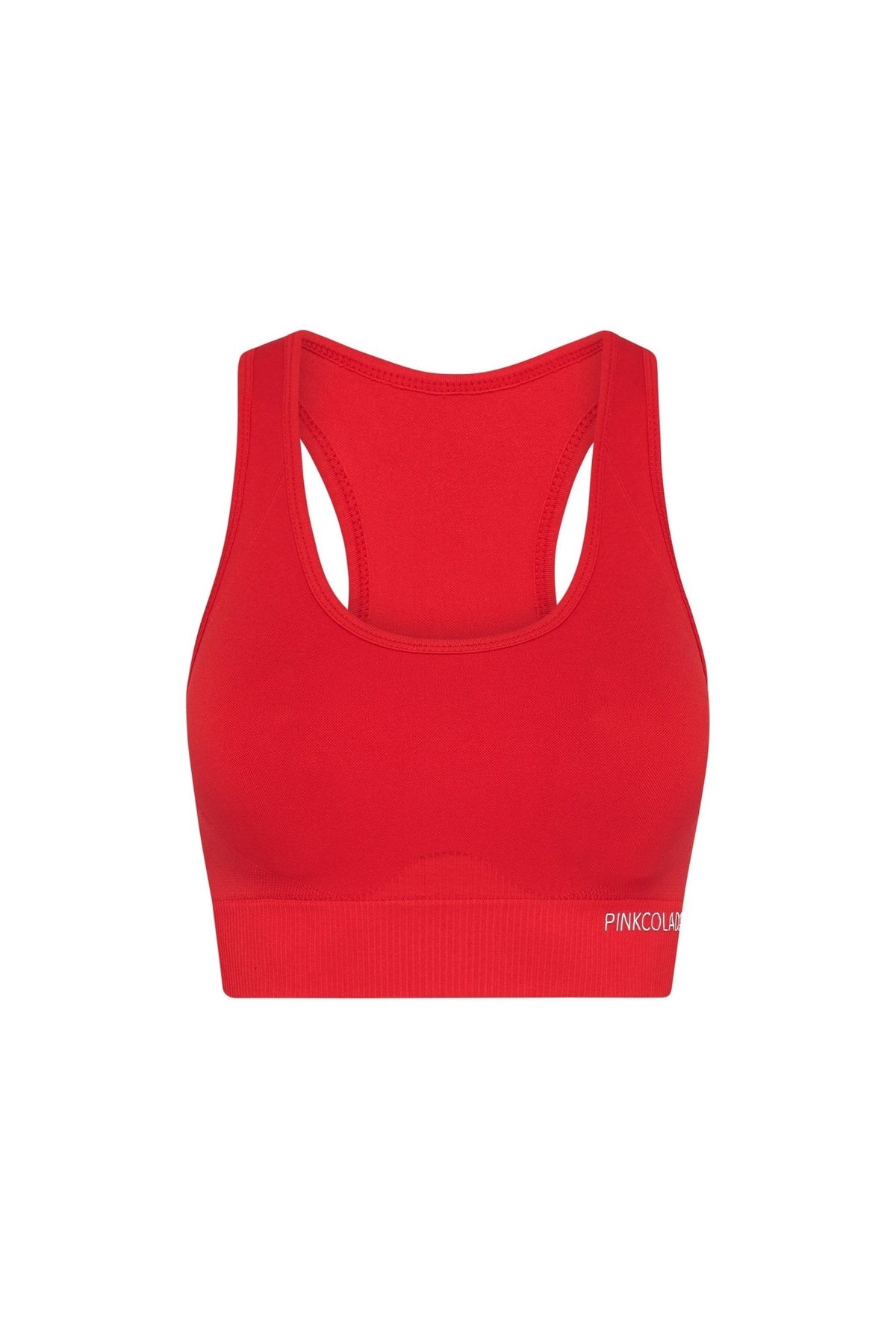 PINKFLEX SEAMLESS CROP TOP - CORAL RED – PINKCOLADA