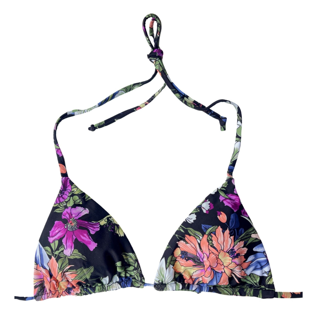 SICILY BIKINI TOP - NIGHT FLORAL - PINKCOLADA