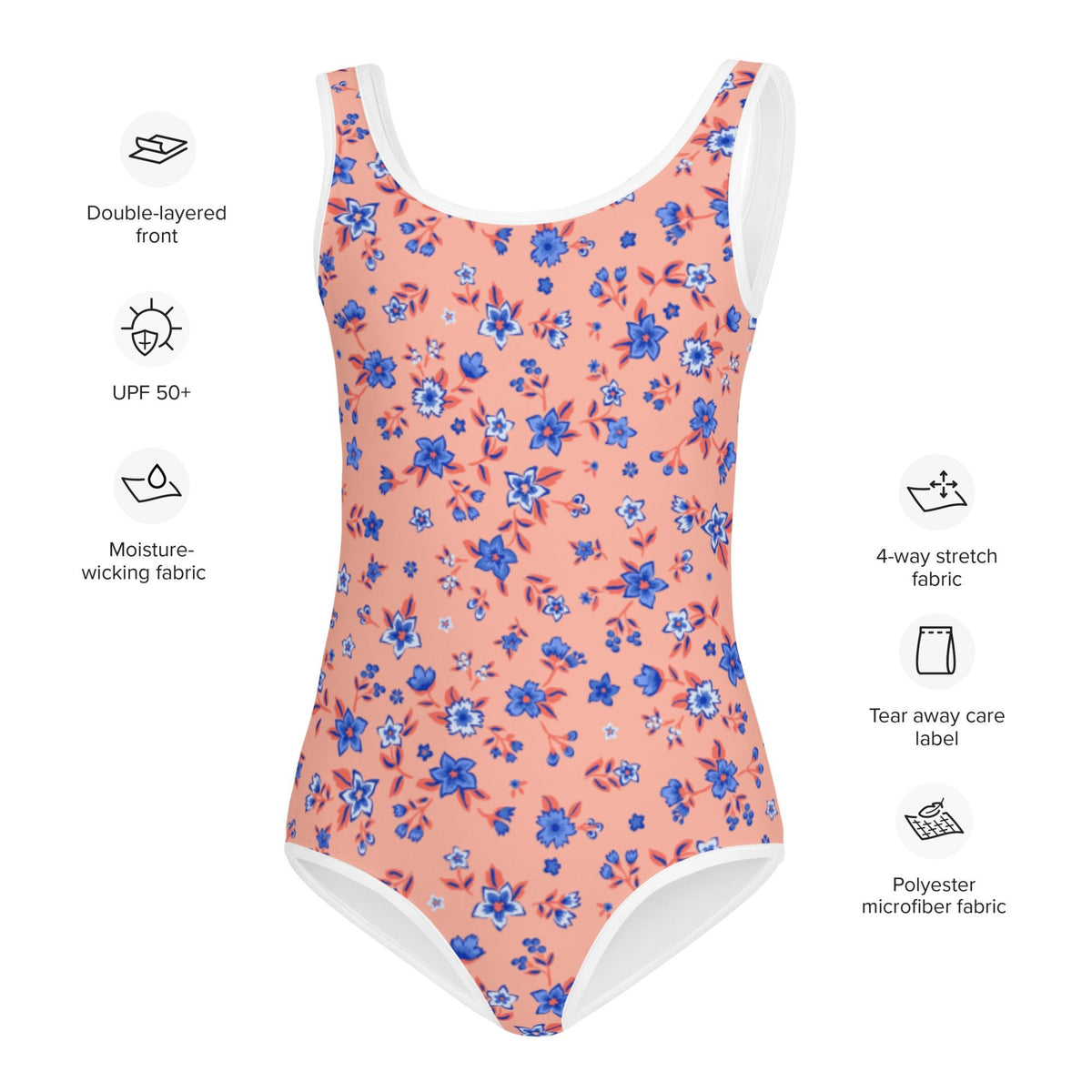 SOFIA KIDS SWIMSUIT | APRICOT GARDEN - PINKCOLADA