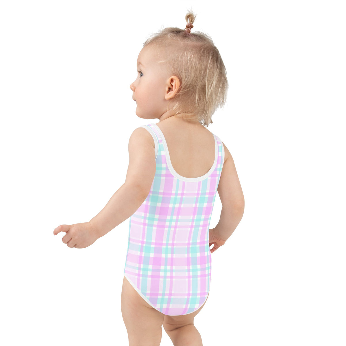 SOFIA KIDS SWIMSUIT | PINK PLAIDS - PINKCOLADA