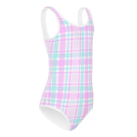 SOFIA KIDS SWIMSUIT | PINK PLAIDS - PINKCOLADA