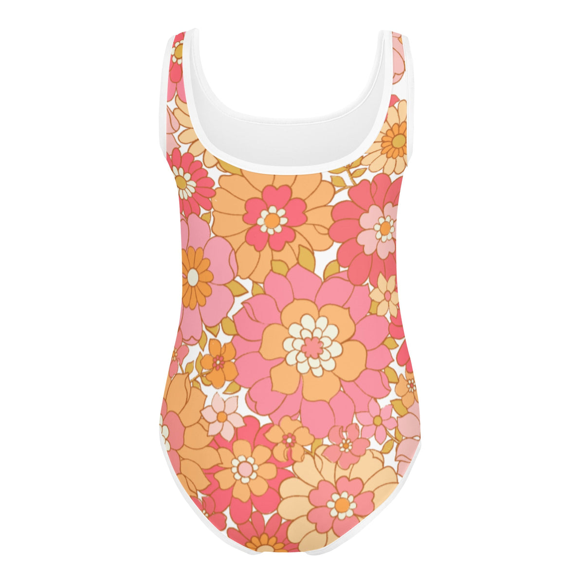 SOFIA KIDS SWIMSUIT | RETRO BLOOMS - PINKCOLADA