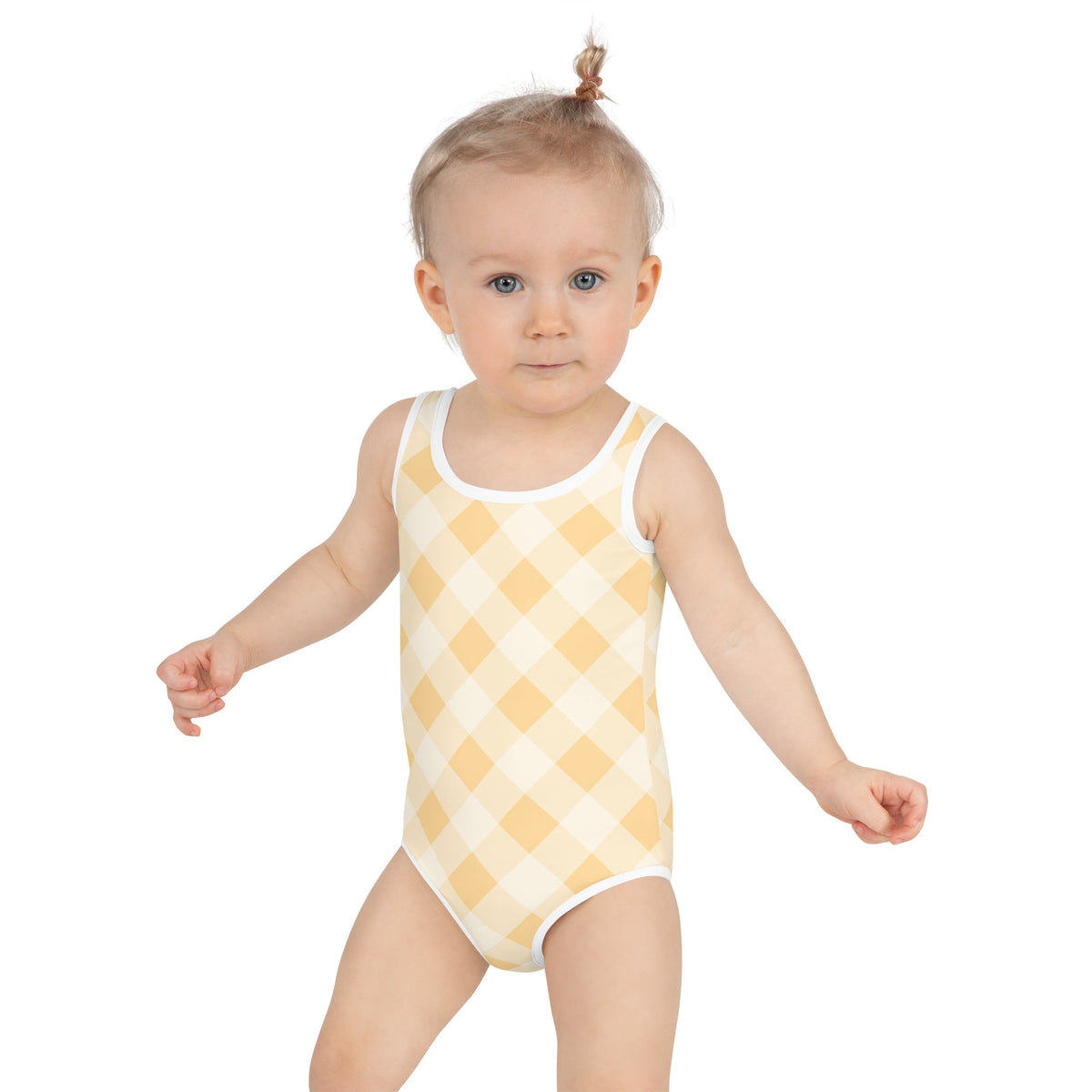 SOFIA KIDS SWIMSUIT | SUNRISE GINGHAM - PINKCOLADA