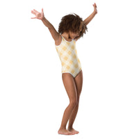 SOFIA KIDS SWIMSUIT | SUNRISE GINGHAM - PINKCOLADA