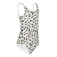 SOFIA KIDS SWIMSUIT | WHITE LEOPARD - PINKCOLADA