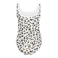 SOFIA KIDS SWIMSUIT | WHITE LEOPARD - PINKCOLADA