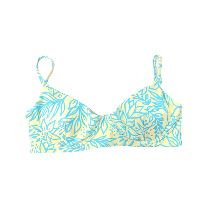 TROPEZ BIKINI TOP - BANANA PALMS - PINKCOLADA