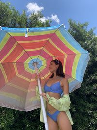 TROPEZ BIKINI TOP IN BLUE SPRINKLE - PINKCOLADA