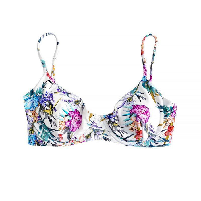 TROPEZ BIKINI TOP IN FLORENCE - PINKCOLADA