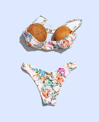 TROPEZ BIKINI TOP IN FLORENCE - PINKCOLADA